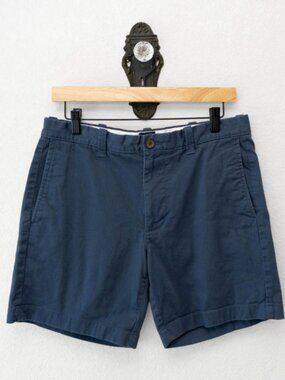 J Crew Mens Navy Chino Shorts 7 Inch Inseam Size 31 Casual Preppy Summer